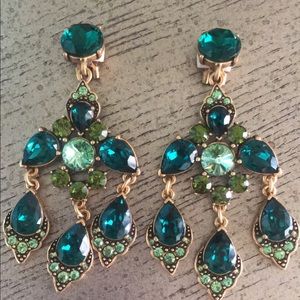 Oscar de la renta chandelier earrings